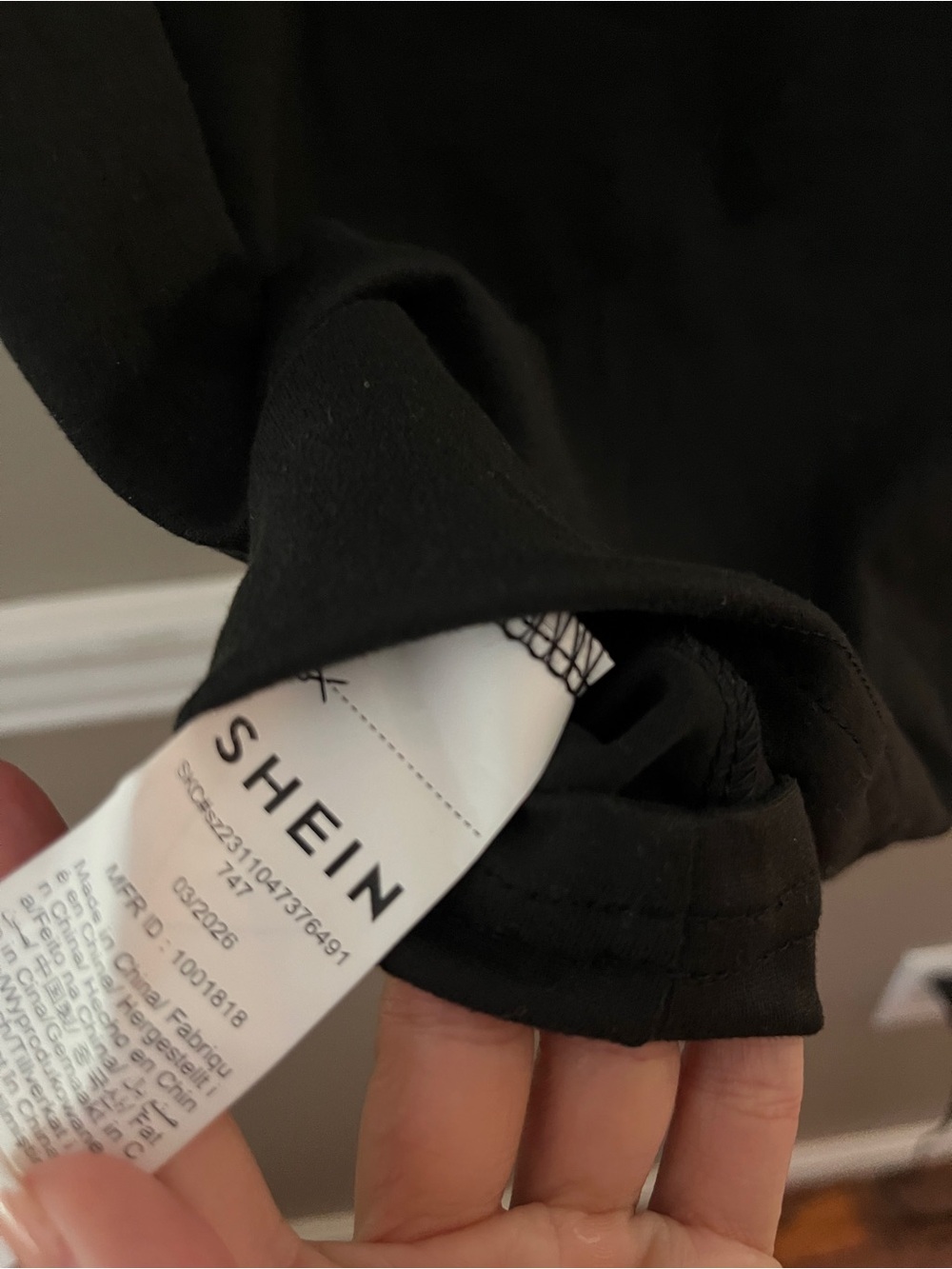 SHEIN Black Sleeveless Tank Bodycon Mini Dress - Picture 4 of 4